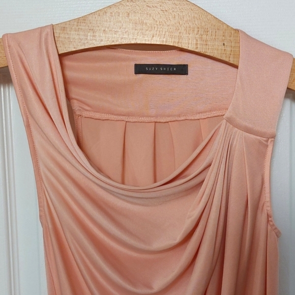 Suzy Shier Drape Front Top - Picture 2 of 4
